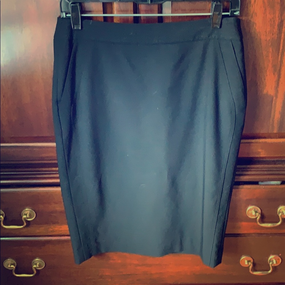 Armani Collezioni black pencil skirt w pockets, 4